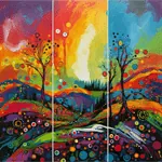 Triptych Composition