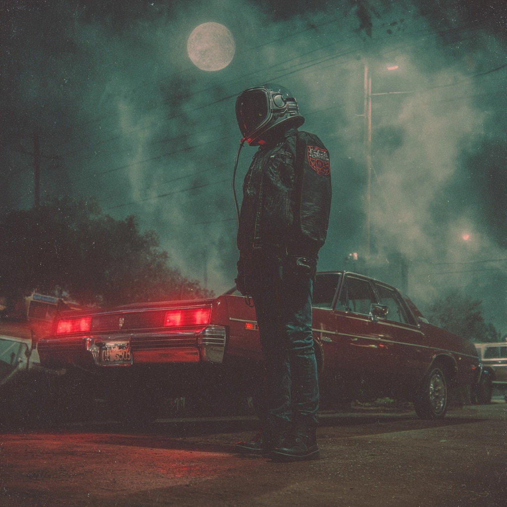 A Southern Gothic sci-fi, tech-horror, that is set in 1979 los angeles. Add noir aesthetic with a hi