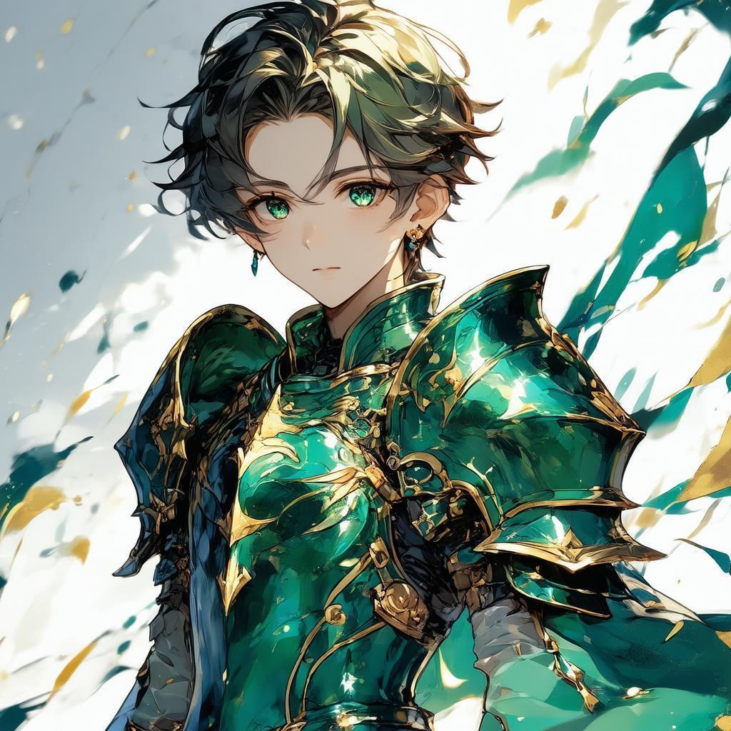 Chibi Fantasy Boy in Intricate Armor
