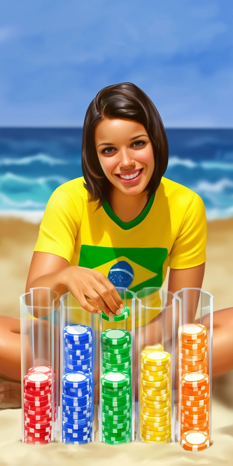 Square format illustration, semi-realistic cartoon mobile game style
