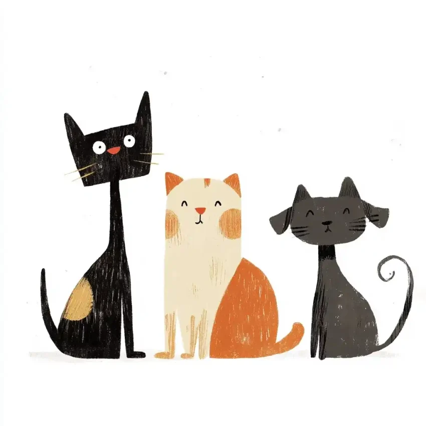 Klassen Style Pets On White