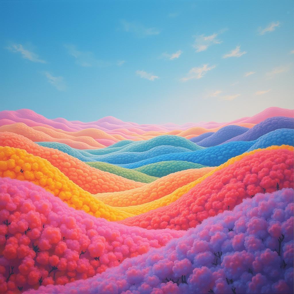 Hockney Inspired Surreal Landscape of Depression