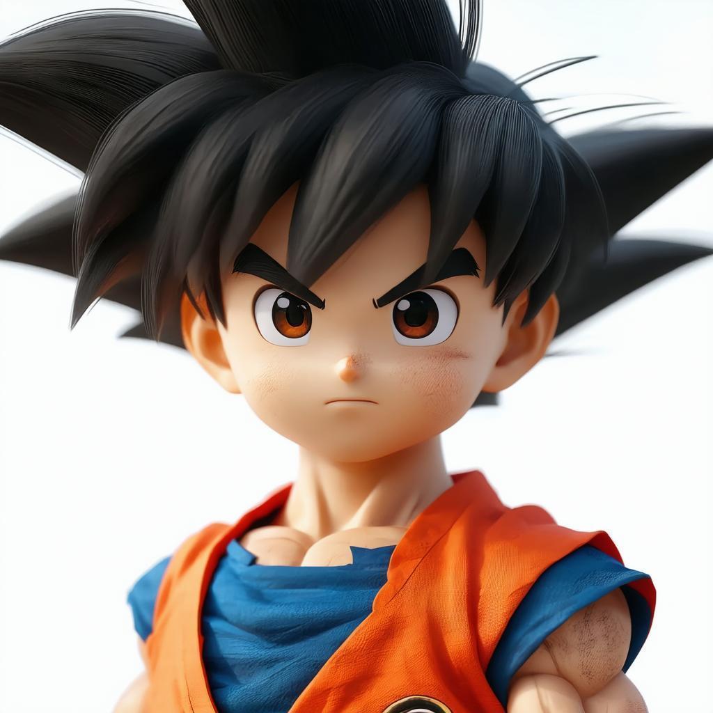 Pixar Style Son Goku Cinematic Character Render