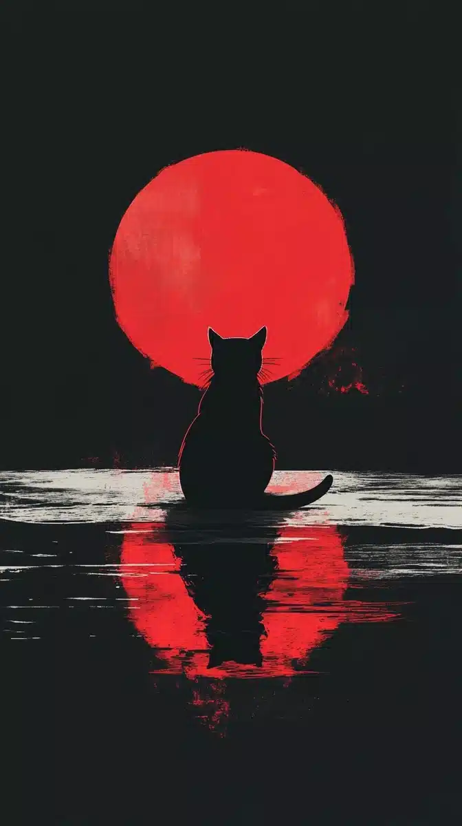 Minimalist Cat Illustration