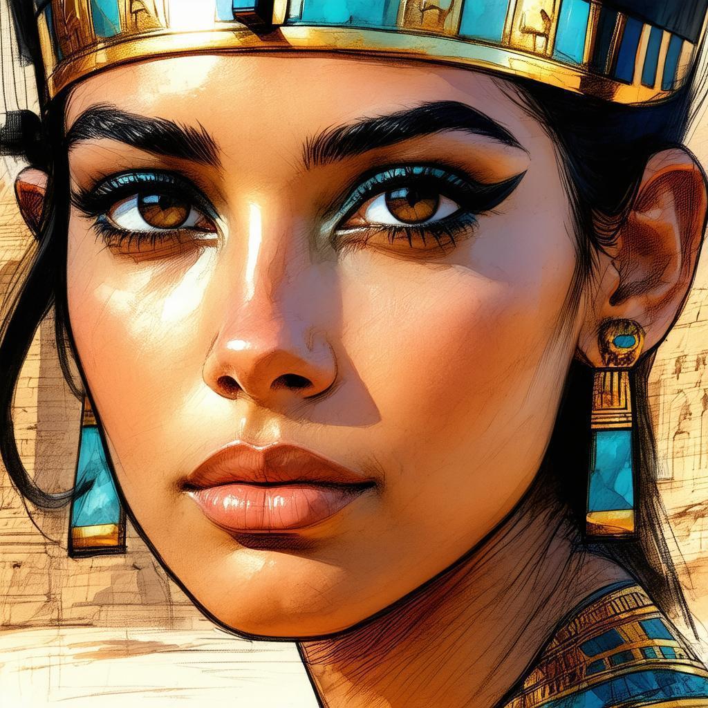 Mila Kunis as Cleopatra in Whiteboard Sketch