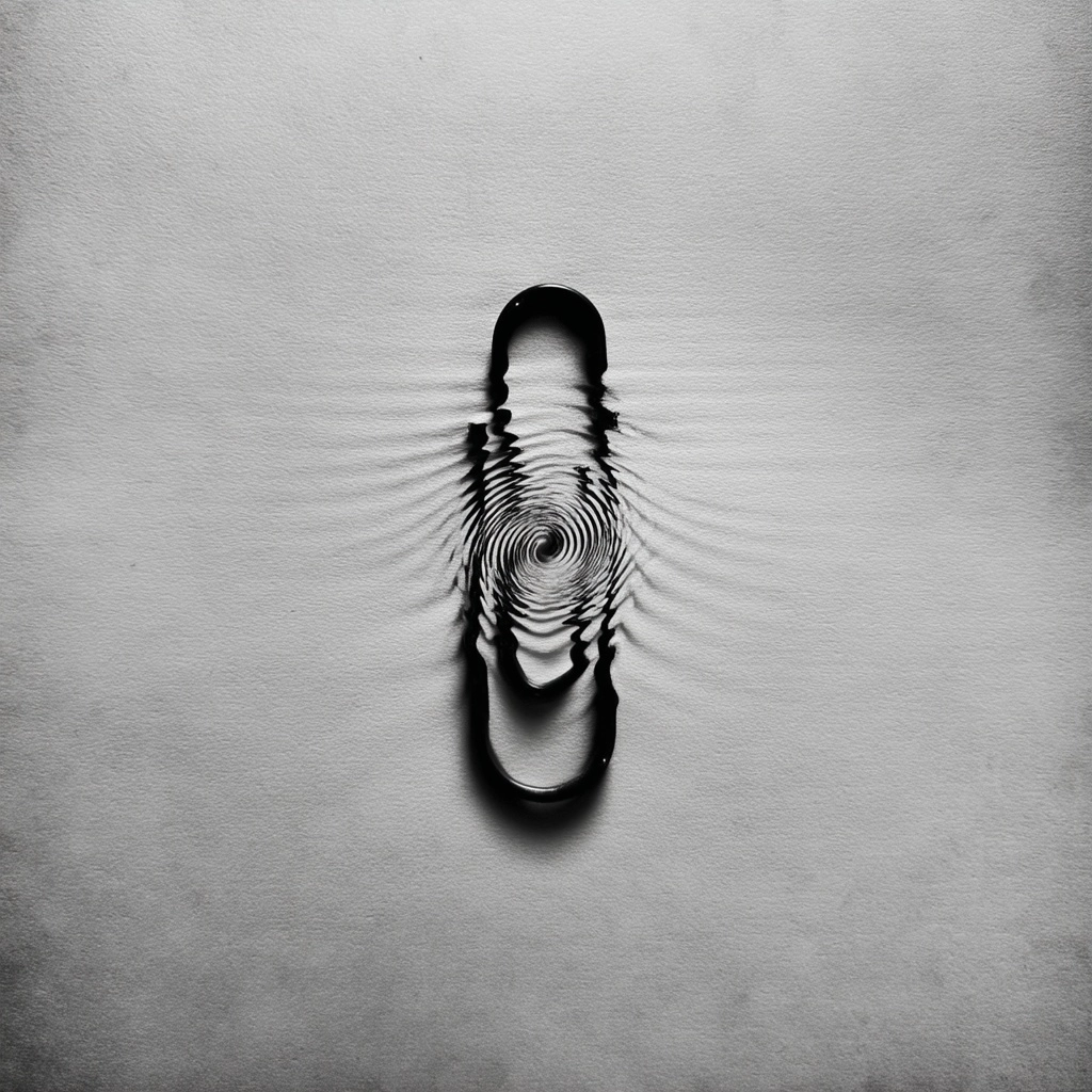 Paperclip absurd, optical illusion