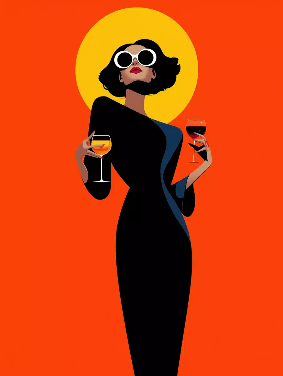Elegant Woman With Wine 2