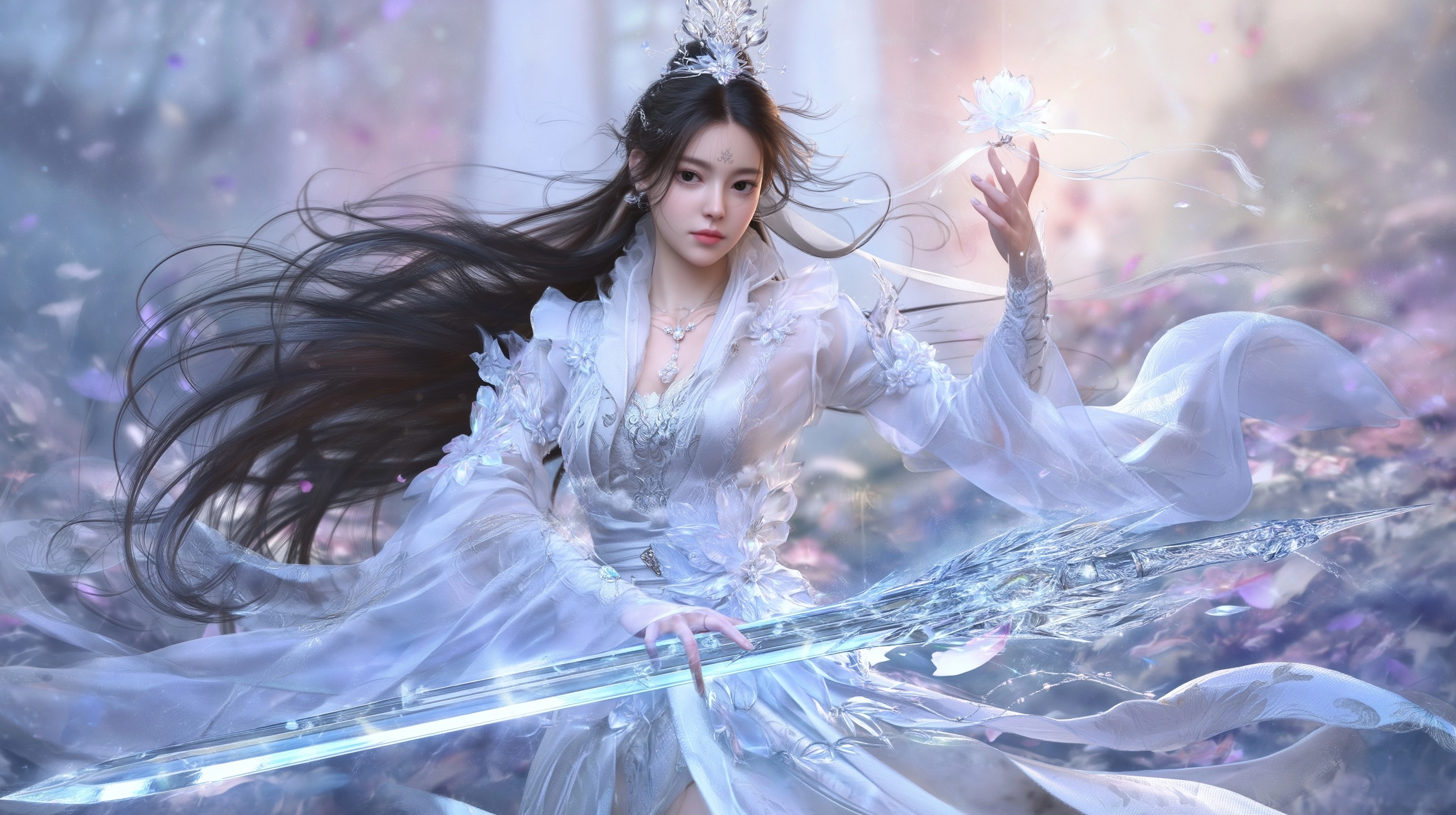 Ice Sword Concept Render, Xianxia Style