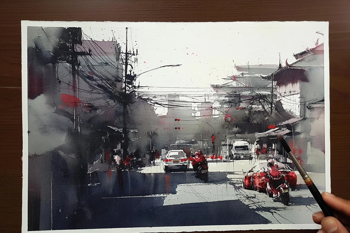 Water color, SiamPic , bangkok