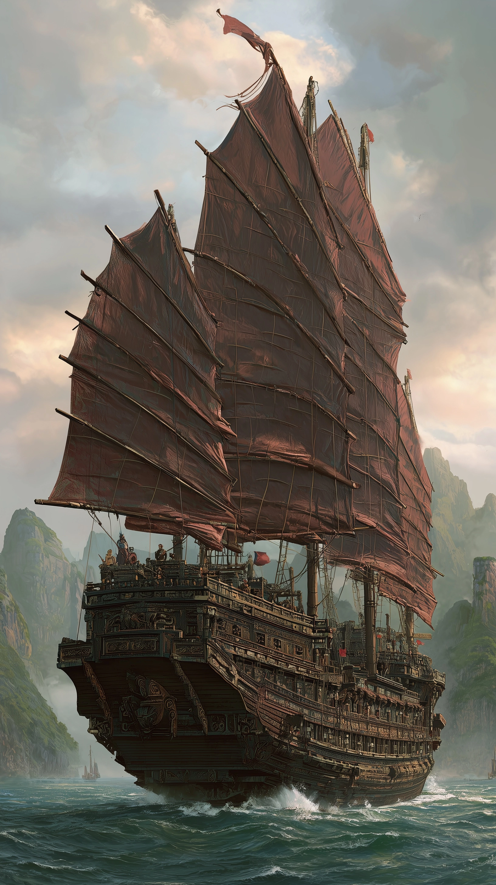 Colossal Fleet of Chinese Junk Warships