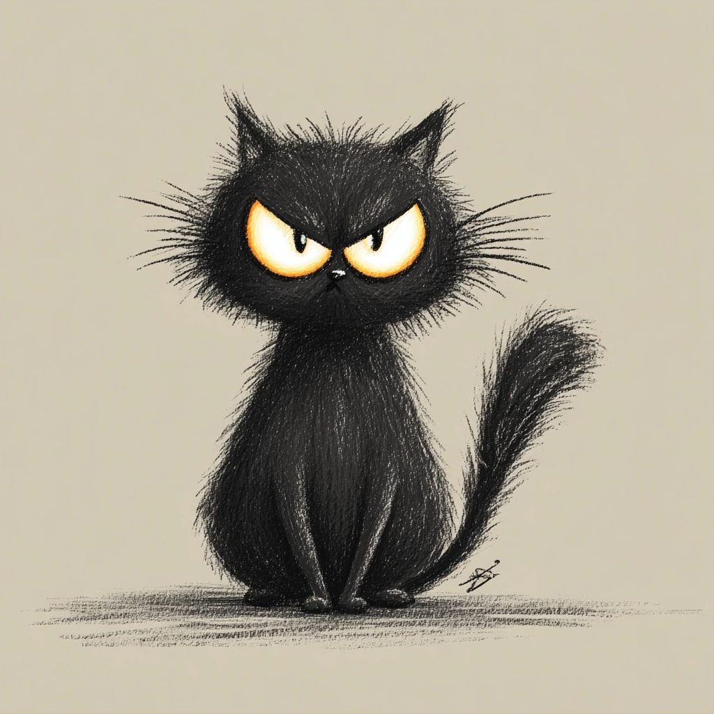 Angry cat