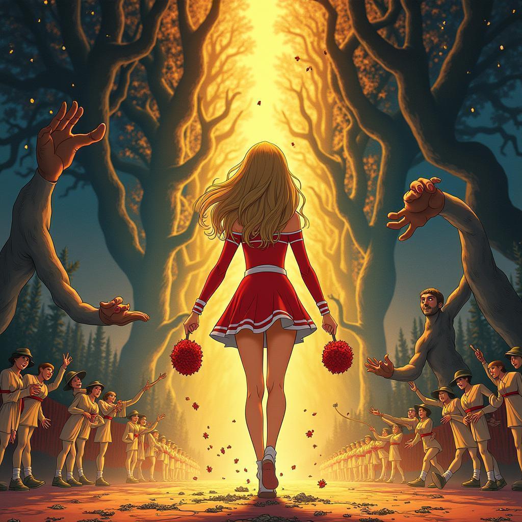 Taylor Swift Cheerleader in Twin Peaks Ritual