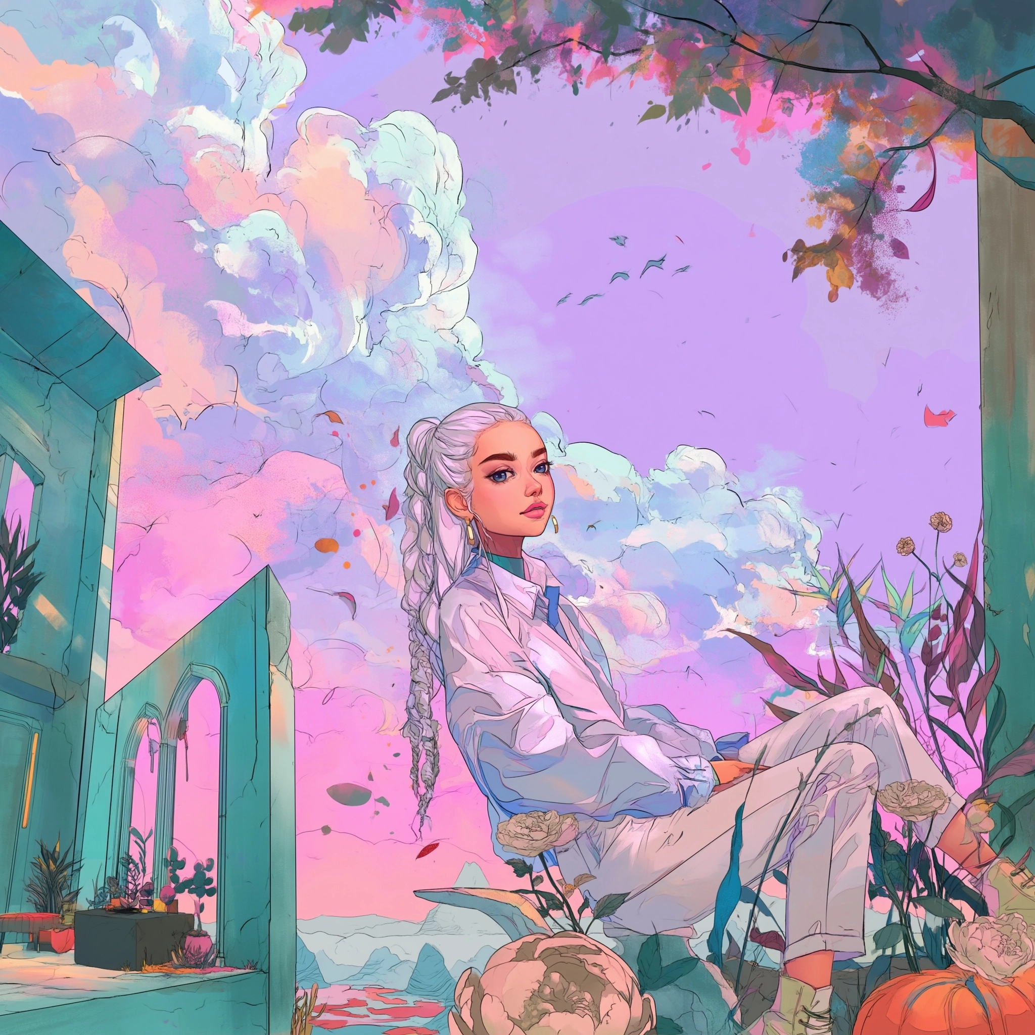 Pastel color fantasy