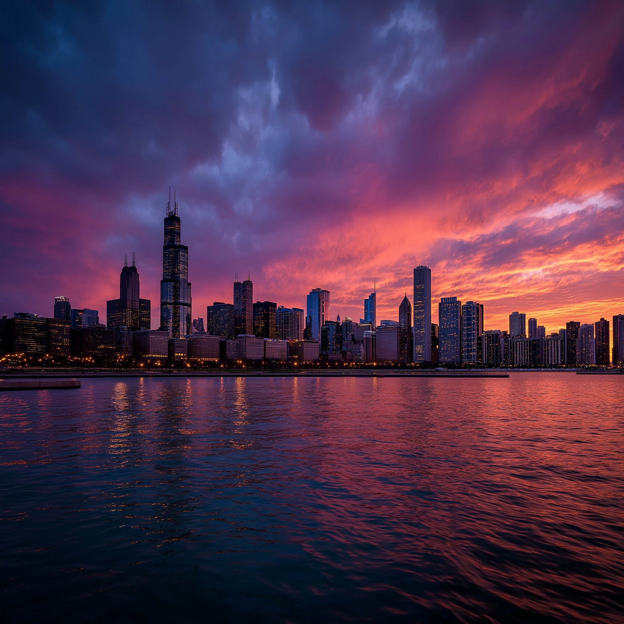 Skyline of chicago