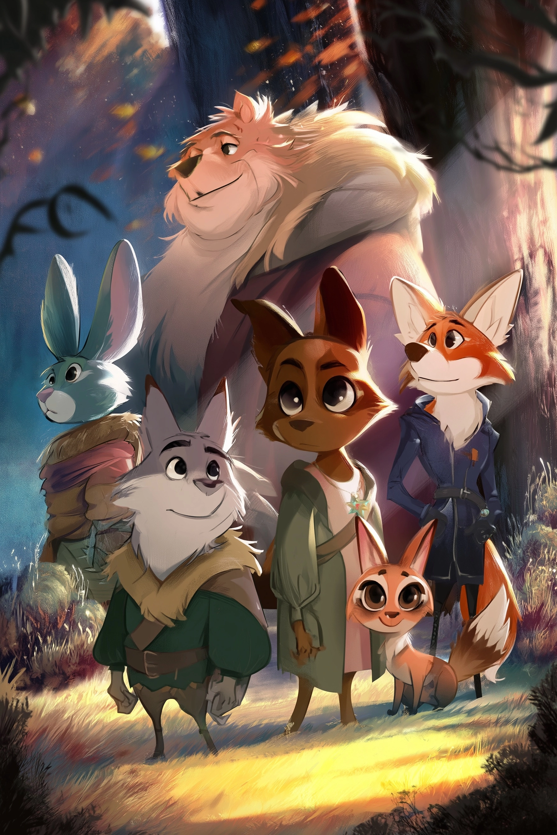 Poster for an animated film about anthro furry characters
