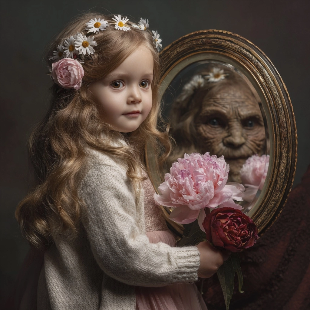 A beautiful girl toddler who is genuienly dainty with. a beautiful smile