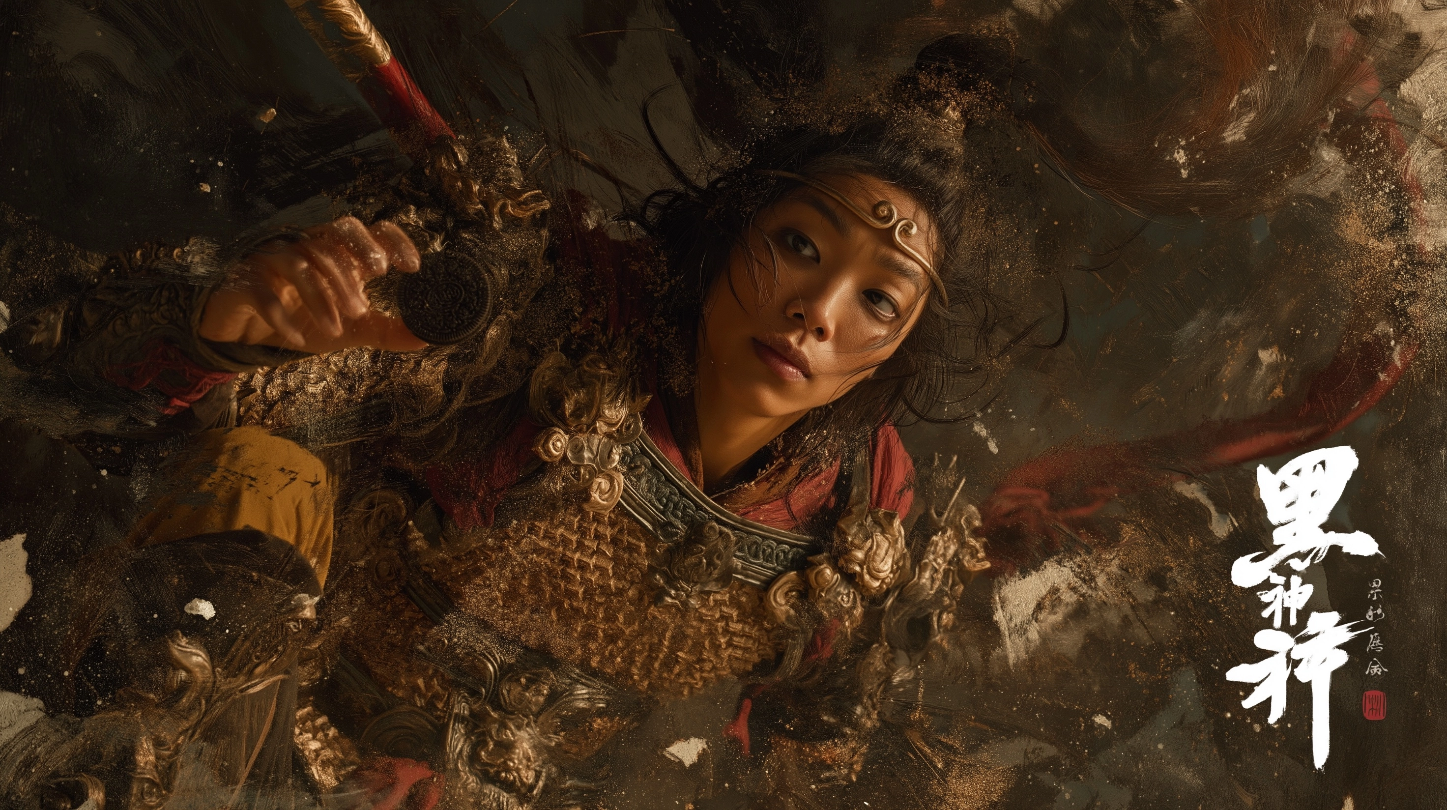 Black Myth Wukong Looking at an Oreo