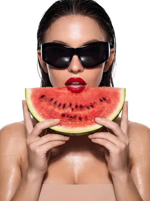 Studio High-Key Watermelon Babe