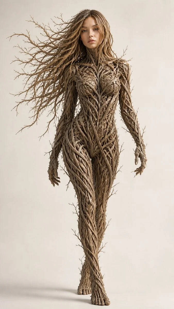 Dry Branch Sculpture Portrait