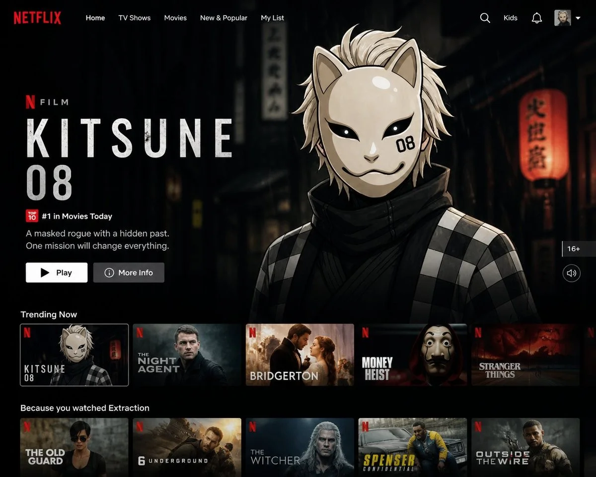 Netflix UI Homepage Generator