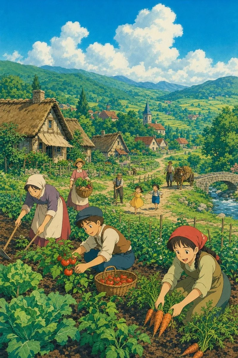 Pastoral Village Animation