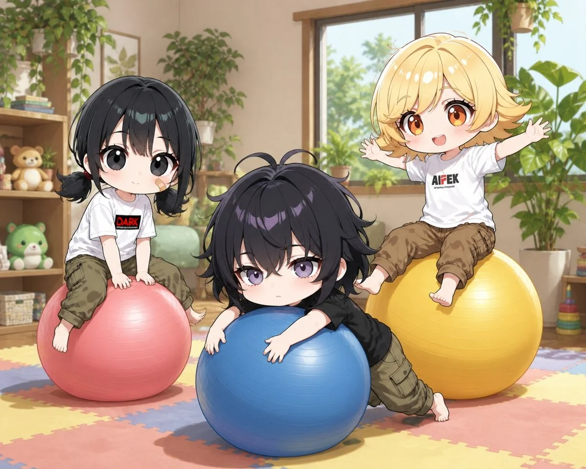 Playful Balance Ball Kids