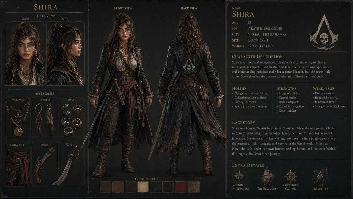 3D Character Sheet