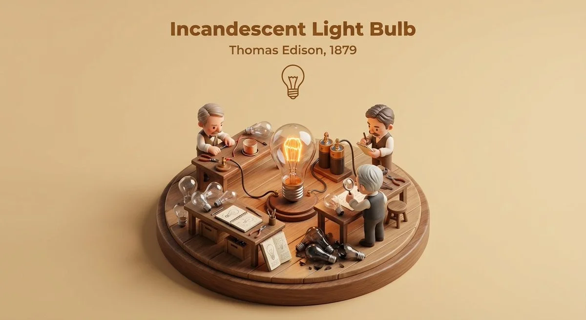 Invention Moment Isometric Diorama