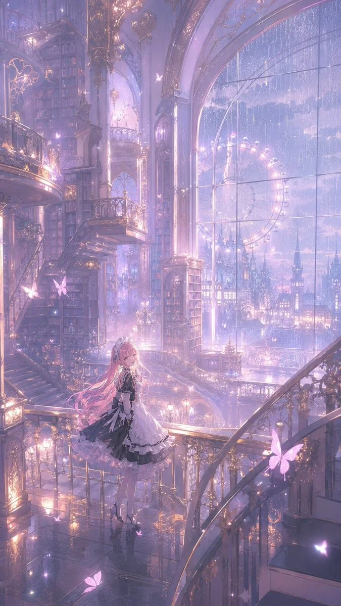 Gothic Library Balcony