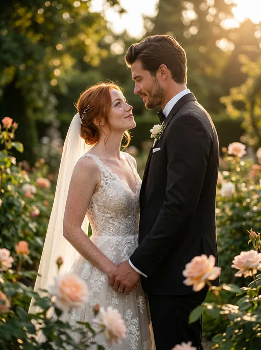 Wedding Photos in a Garden