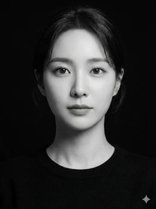 A Black and White Studio Portrait
