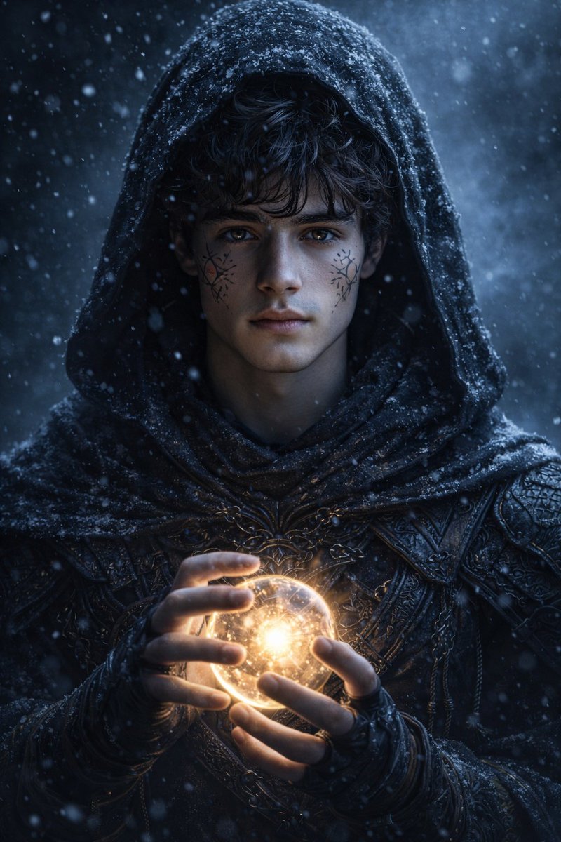Hyperrealistic Dark Fantasy Mage Portrait