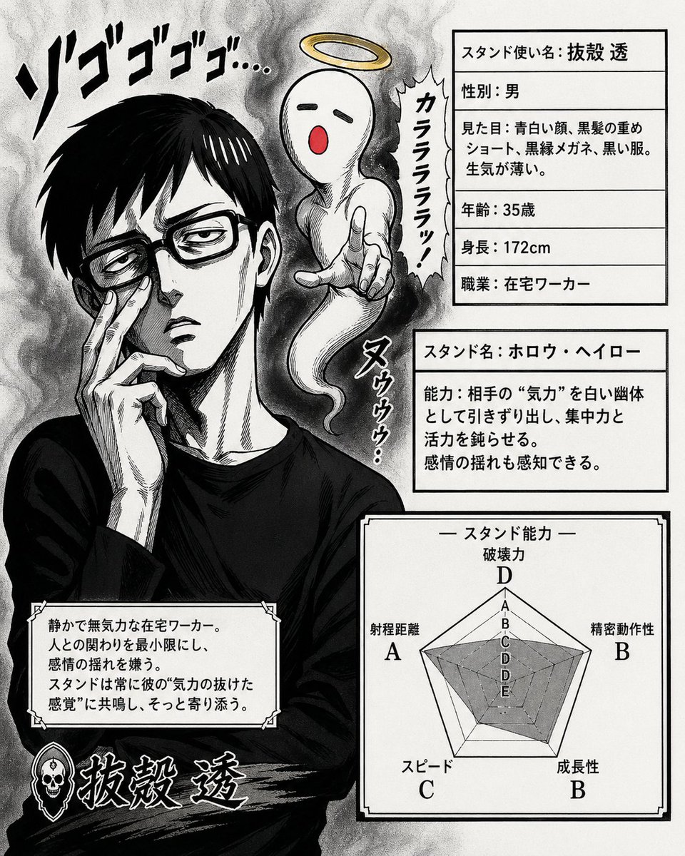 JoJo-Style Stand Character Card