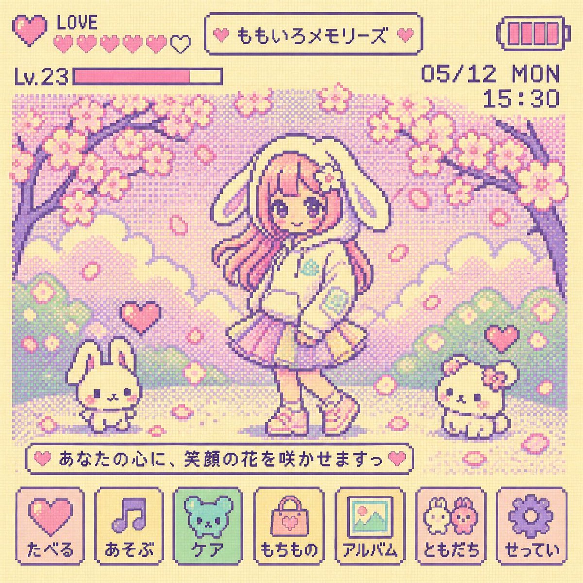 Y2K Tamagotchi LCD Filter