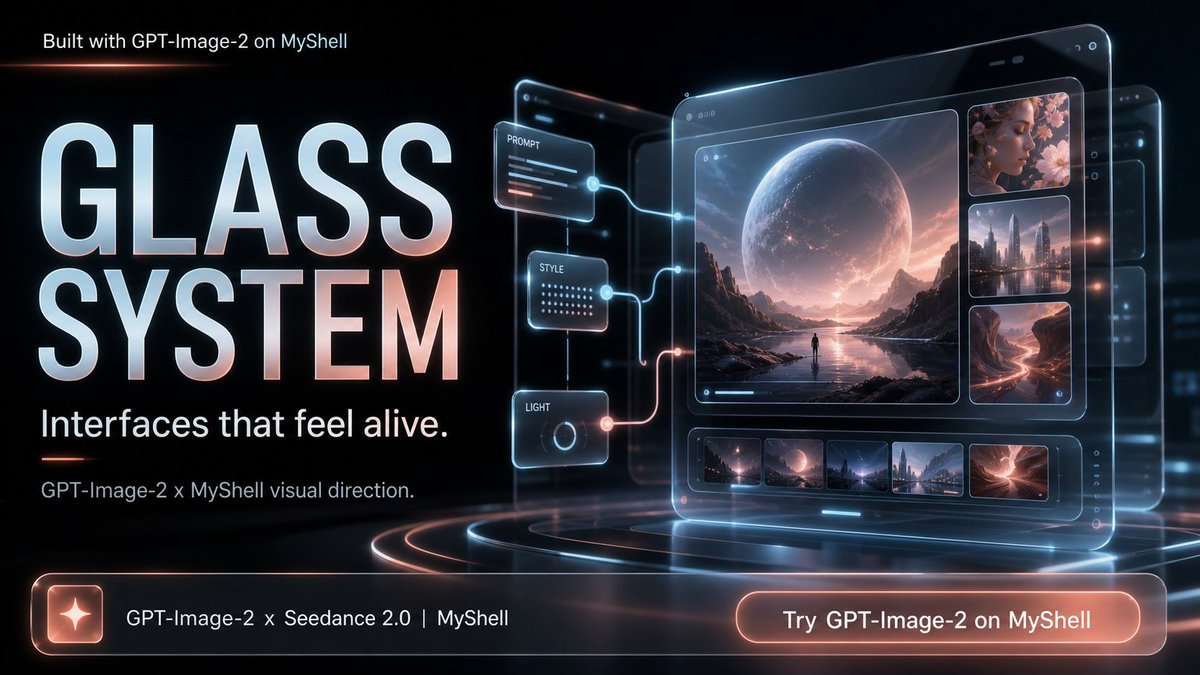 Futuristic Glass UI Promo Banner