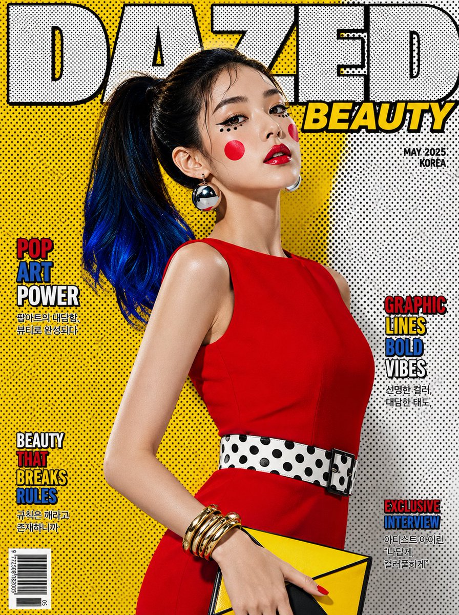 Luxury Pop-Art Beauty Magazine Cover