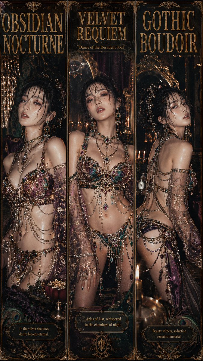 Decadent Gothic Boudoir Poster