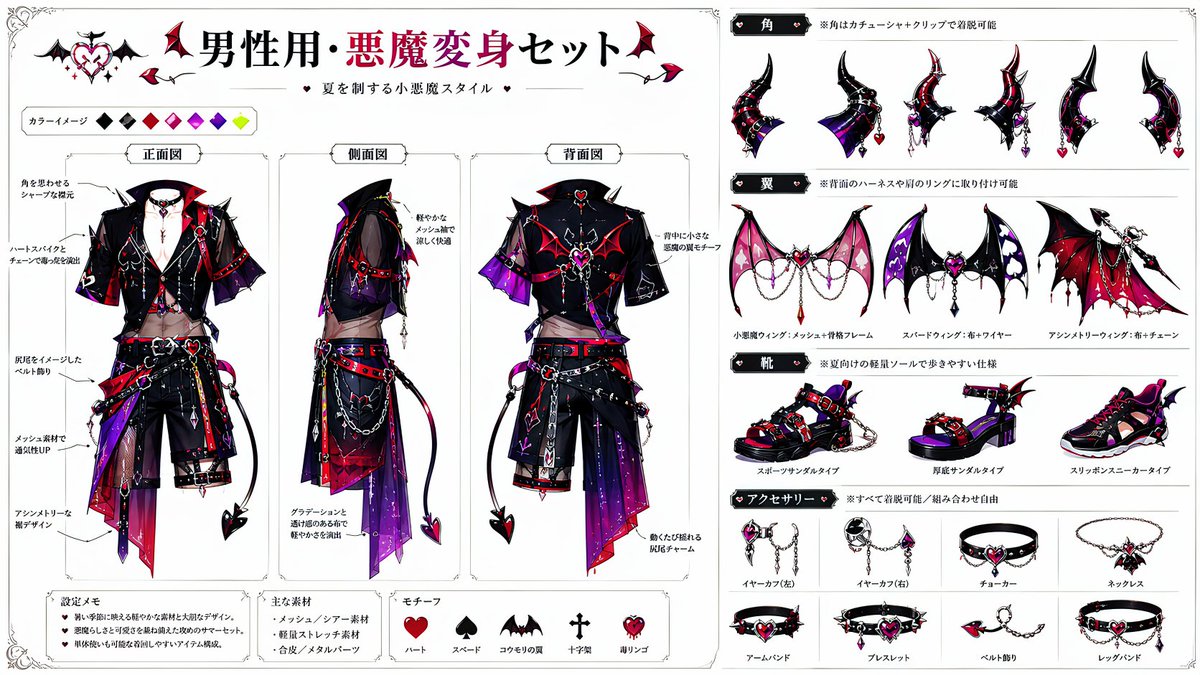 Devil Transformation Character Design