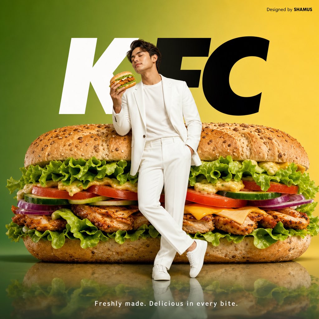 Minimalist Fast Food Advertisement