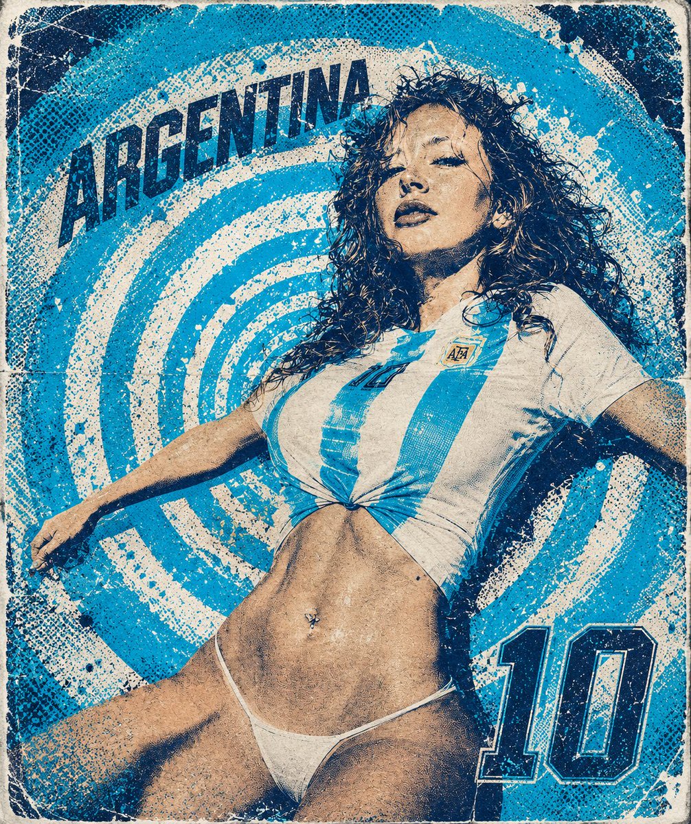 Retro Grunge Spiral Poster