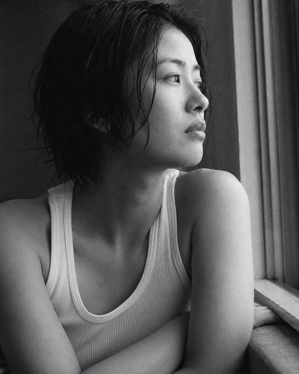 Black and White Japanese Portrait