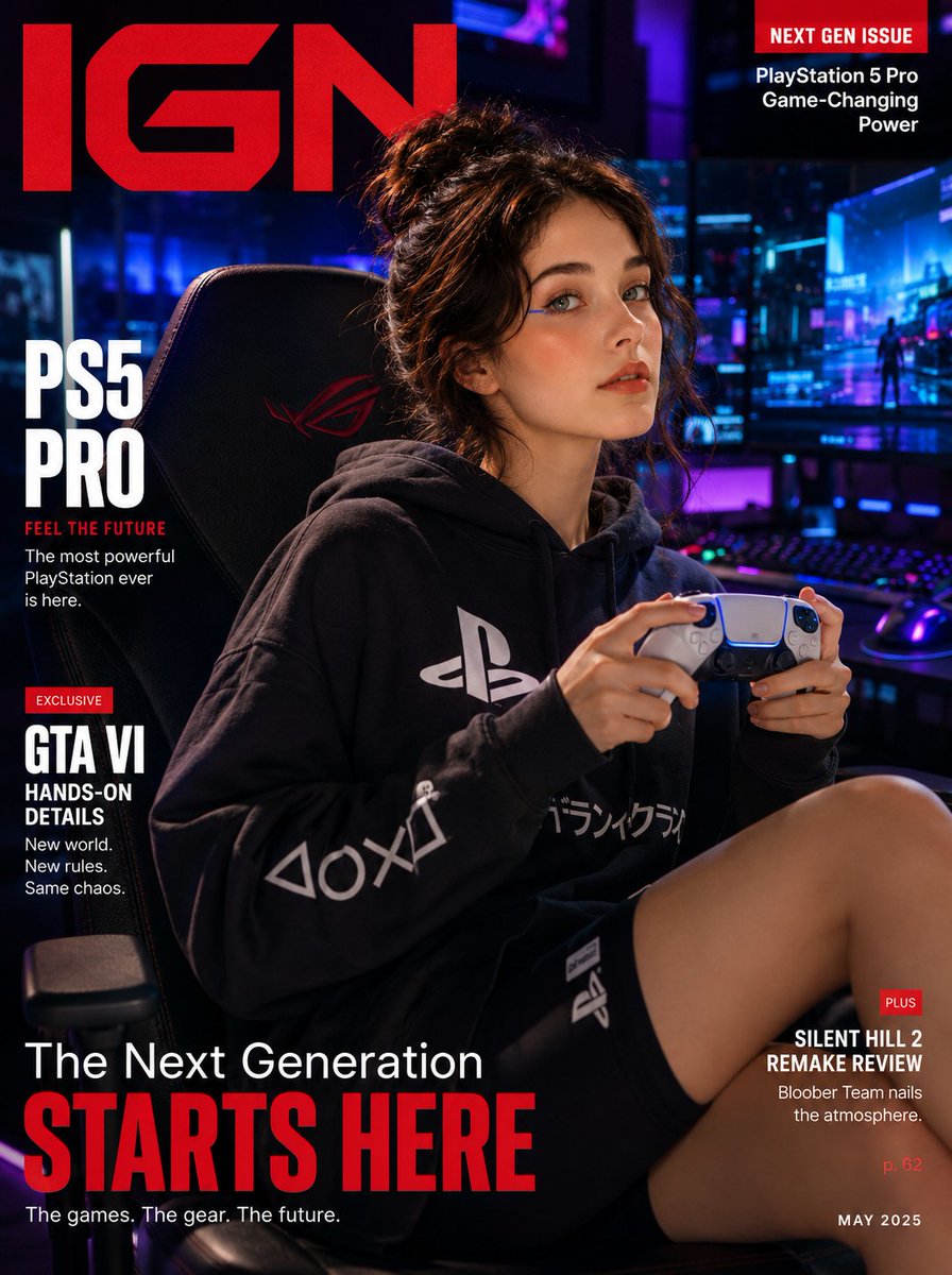 Gaming Lifestyle Magazine Cover