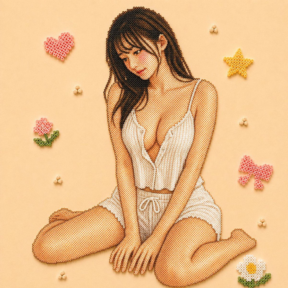 Bead Craft Portrait Art