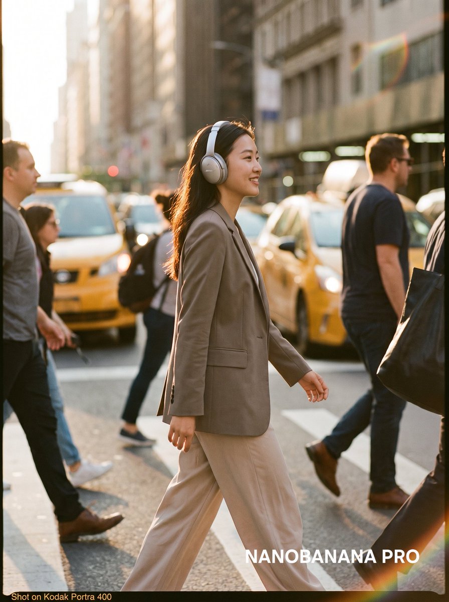 Cinematic lifestyle commercial photo of a woman