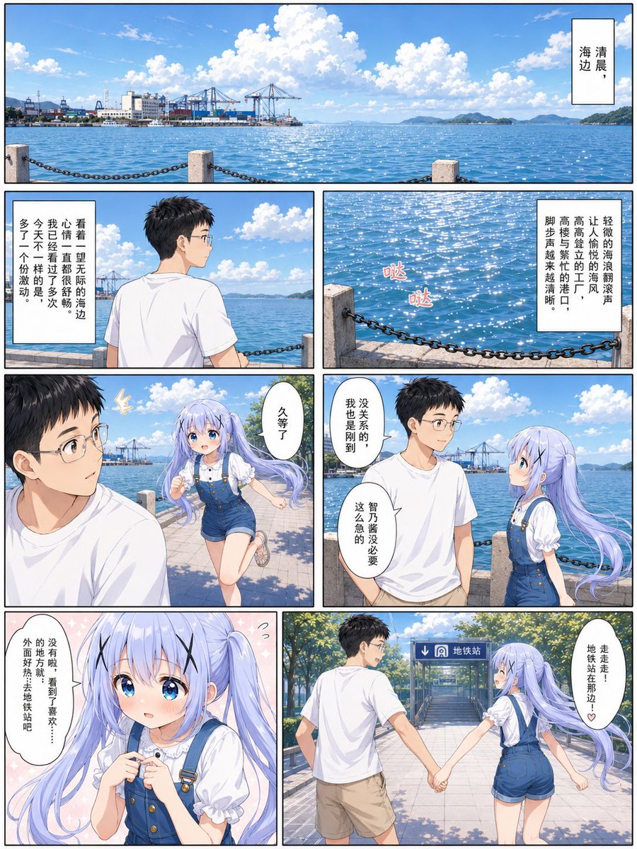 Sunny Seaside Anime Manga Page