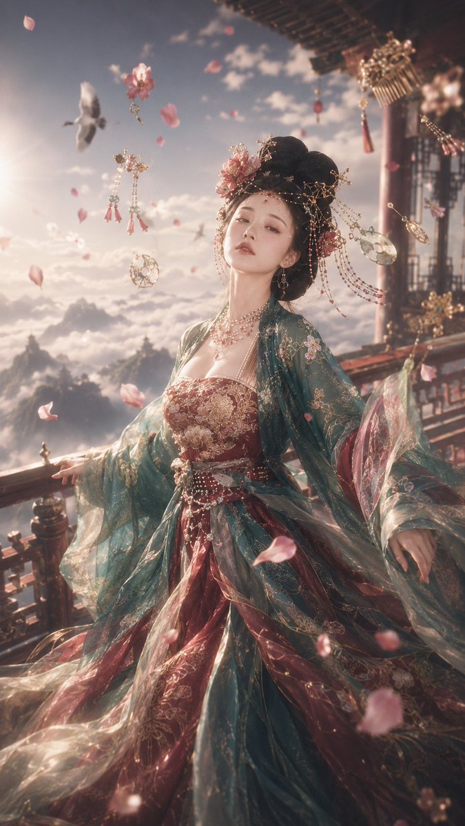 Tang Dynasty Fantasy Triptych