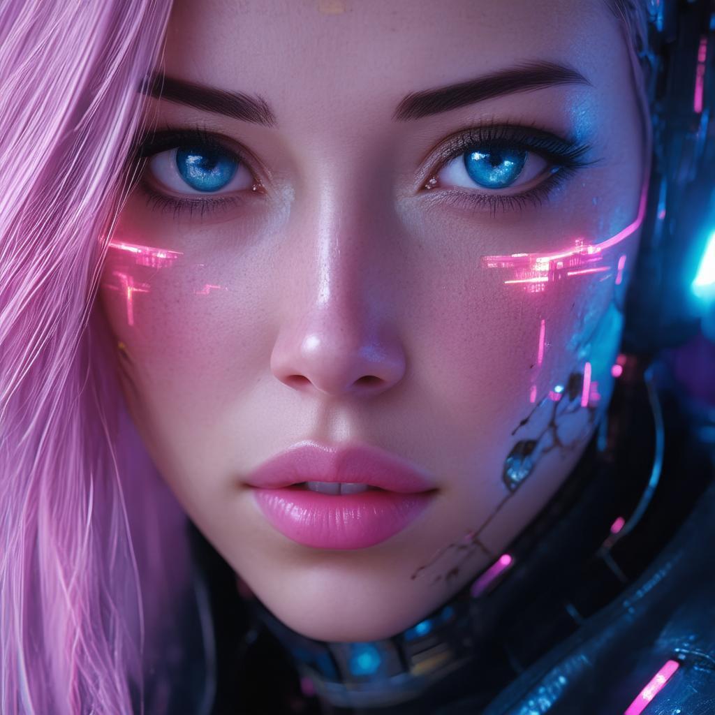 Elena Fisher Fantasy Sculpture With Cyberpunk Edge