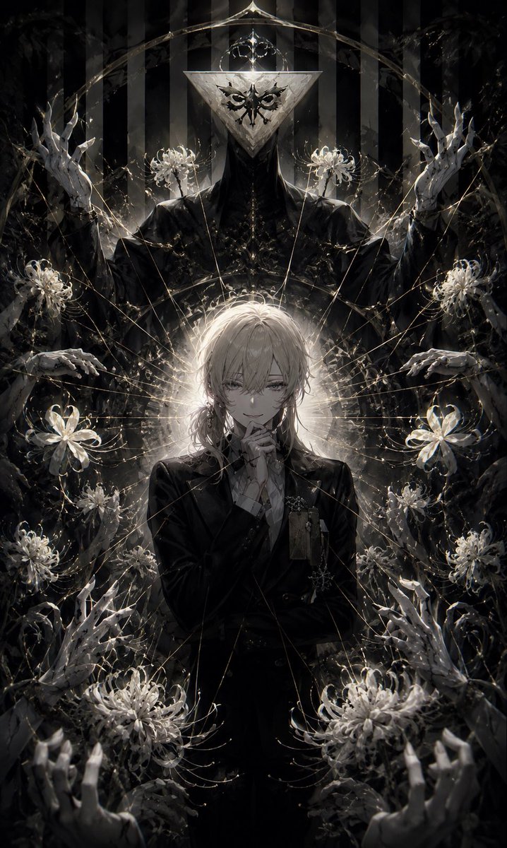 Gothic Puppeteer and Spider Lilies