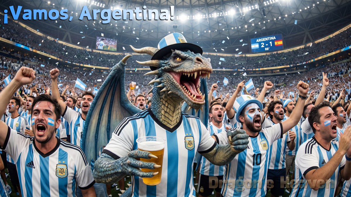 Argentina Dragon Stadium Celebration
