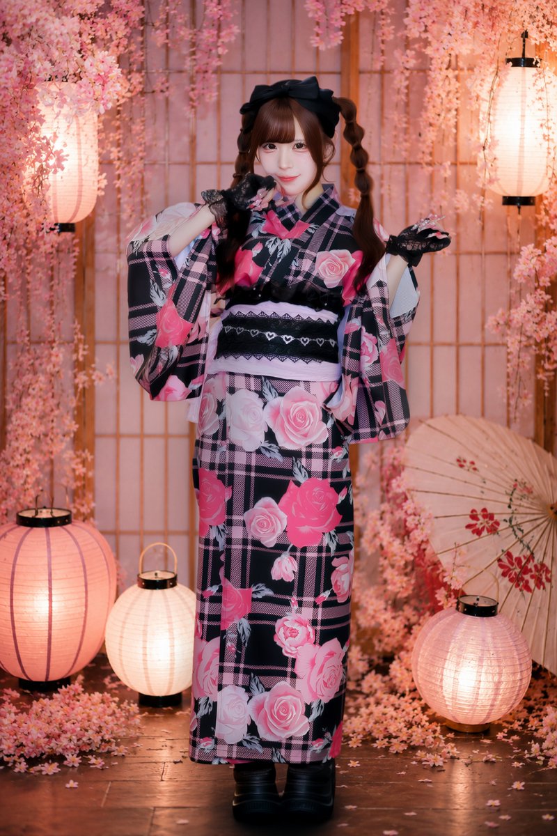 Cherry Blossom Yukata Idol Portrait